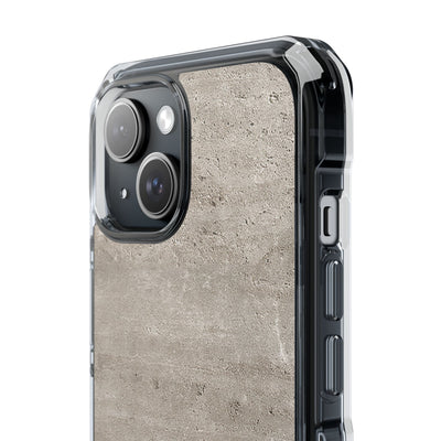 Grey Impact MagSafe Phone Case for iPhone - Brutalist Stone Grit