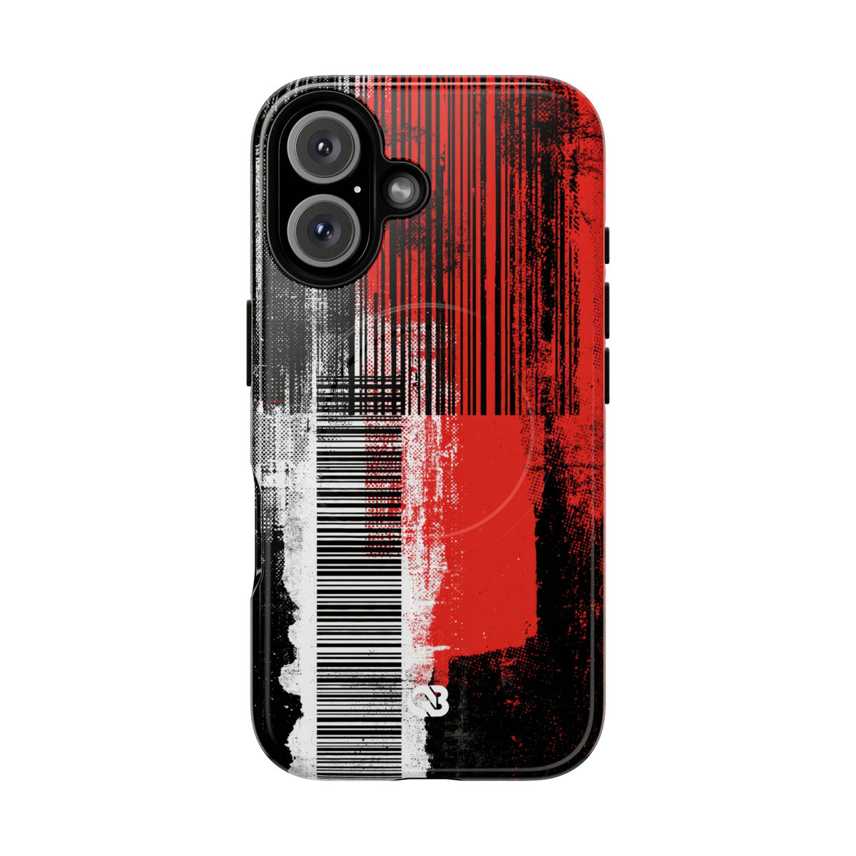 Distorted Barcode · Tough 2.0 Magnetic Phone Case for iPhone · Black