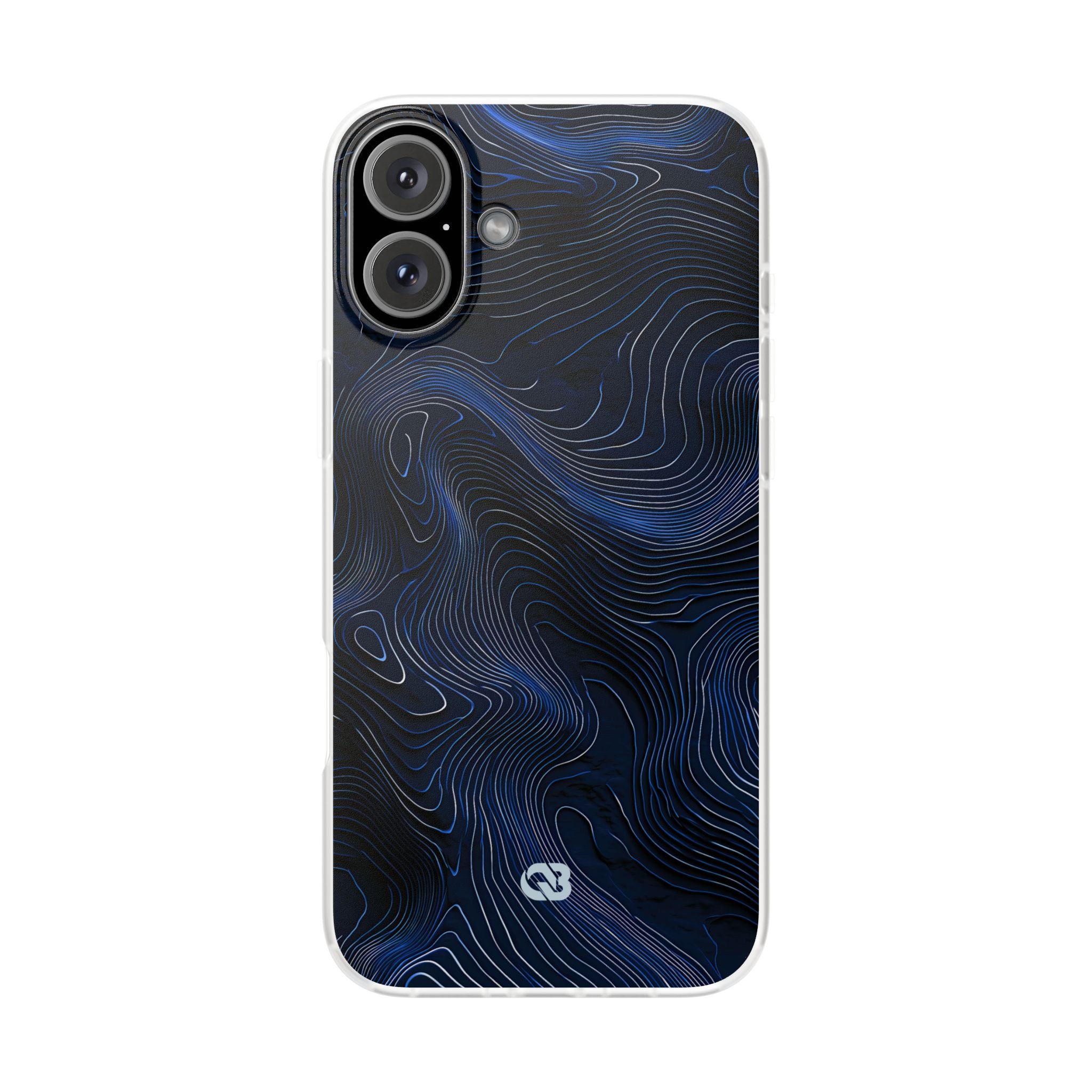 Blue Lite Phone Case for iPhone - Cobalt Contour Ridge