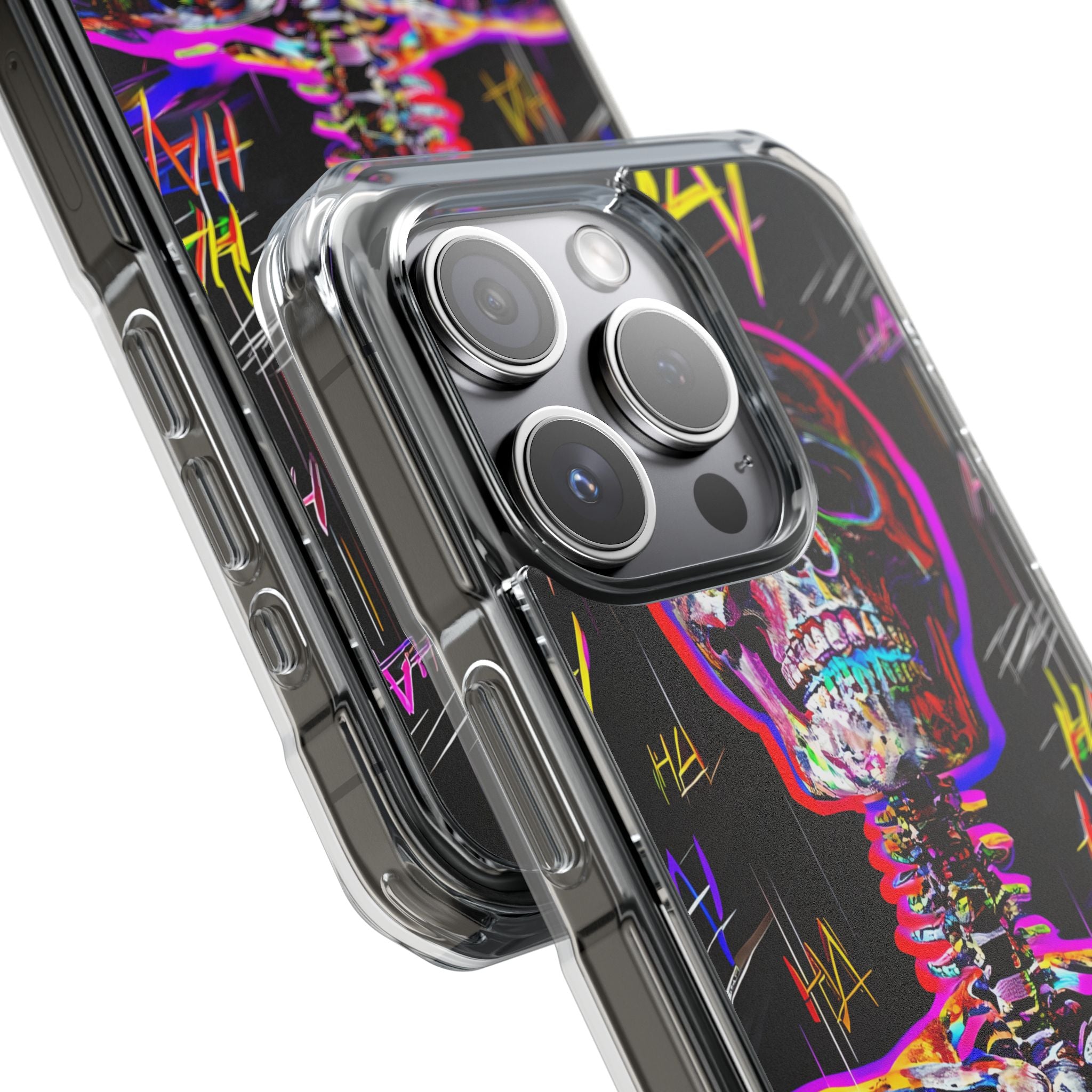 Neon Glitch Skeleton · Impact Custodia per iPhone · Magsafe