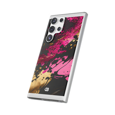 Magenta Liquid Gold · Soft Hoesje voor Samsung