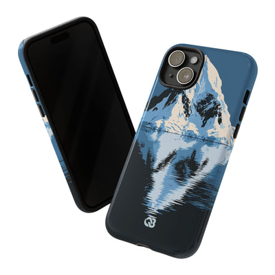 Blue Tough Phone Case for iPhone - Arctic Summit Mirror