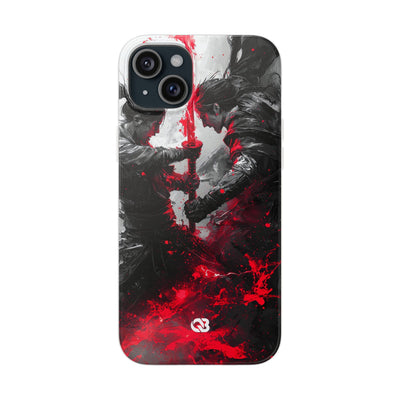 Shattered Crimson Duel · Soft Capa para iPhone