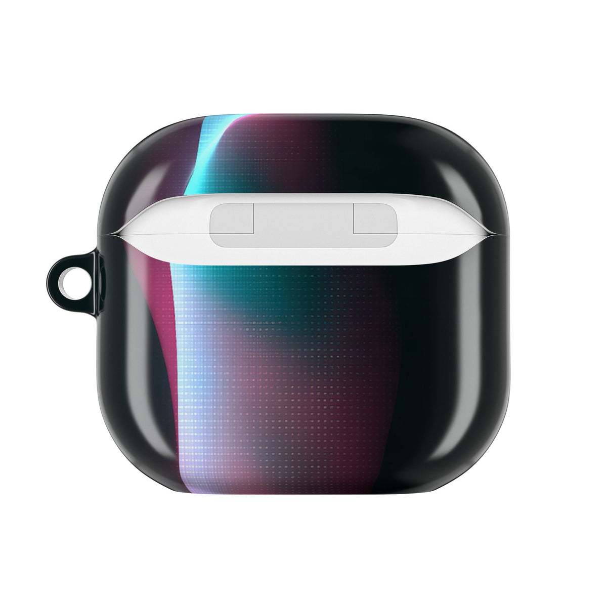 Neon Pixel Flow · Hard Case for AirPods & AirPods Pro · Black