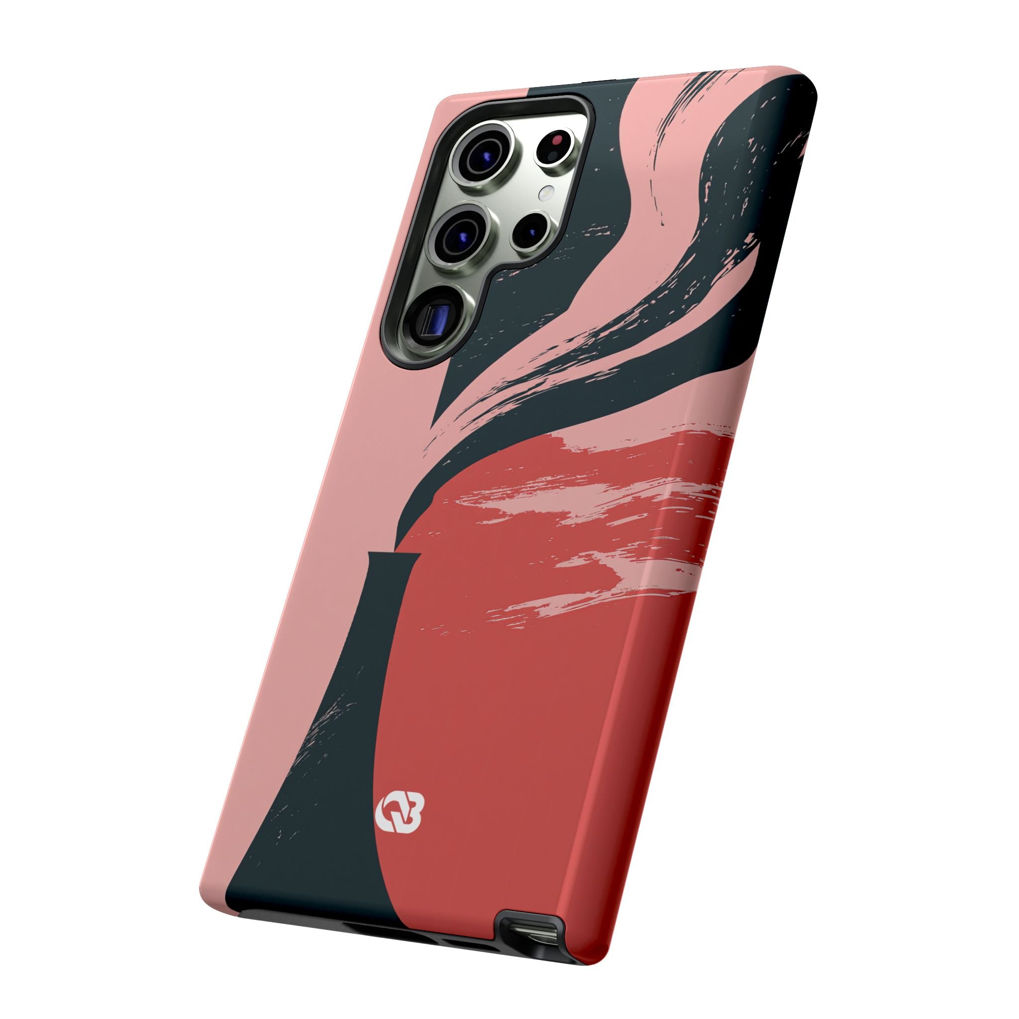 Pink Tough Phone Case for Samsung - Cinder Rose Plume