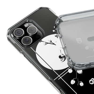 Nocturne Orchid Bloom · Clear Impact Magnetic Phone Case for iPhone ·  Black