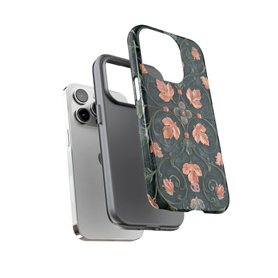 Florentine Rose Arabesque · Tough Phone Case for iPhone · Green