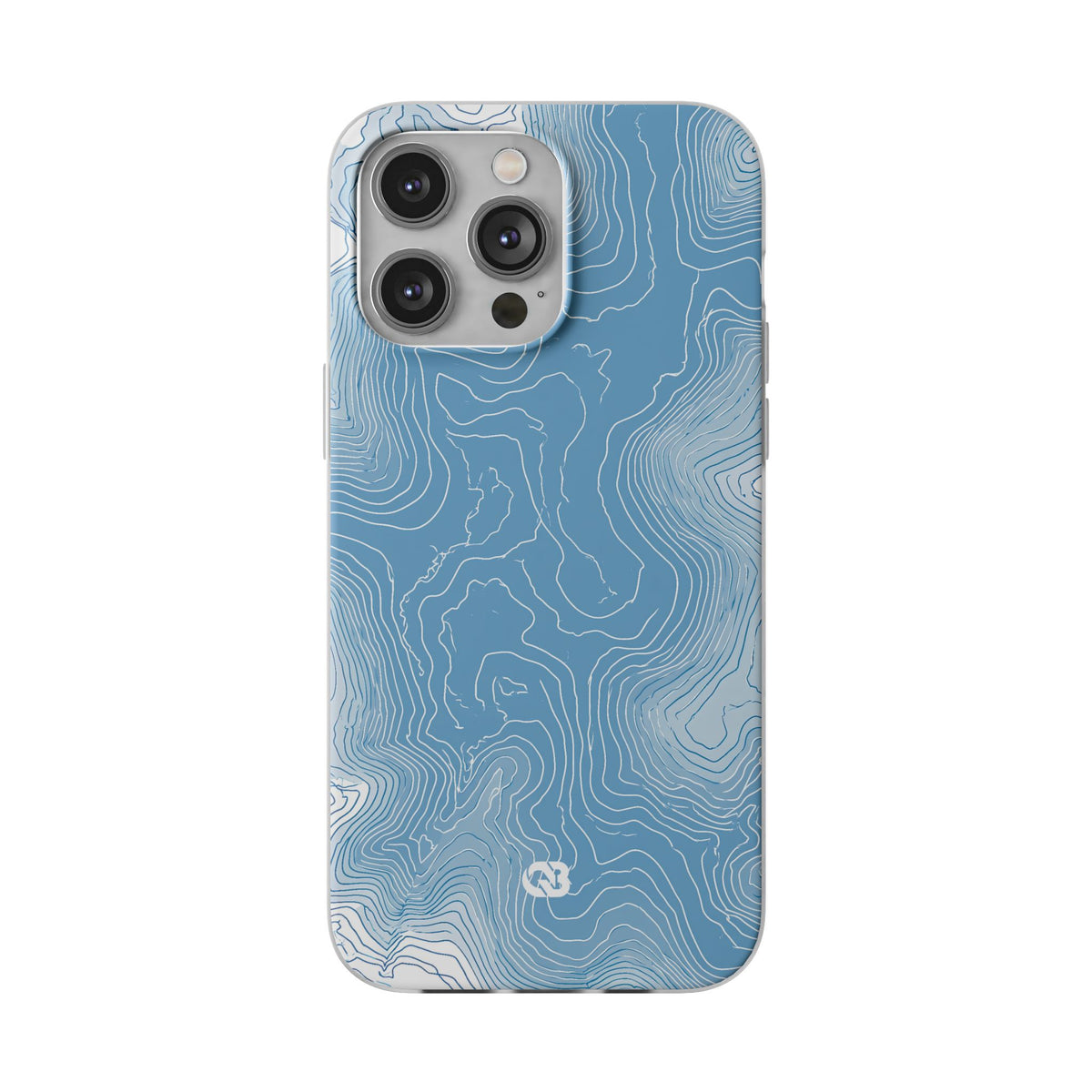 Glacial Basin Topo · Lite Phone Case for iPhone ·  Blue