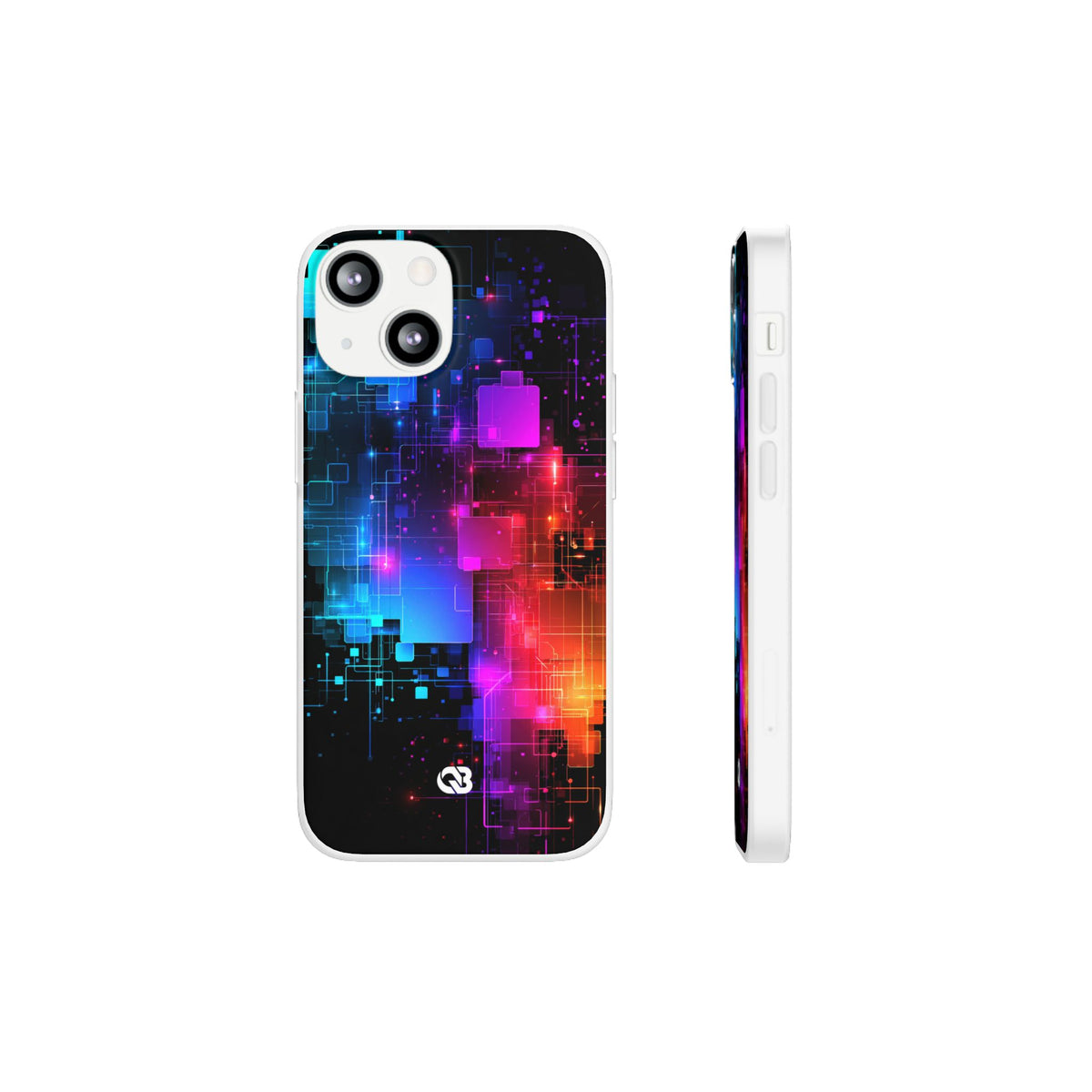 Spectral Circuit Grid · Lite Phone Case for iPhone ·  Black