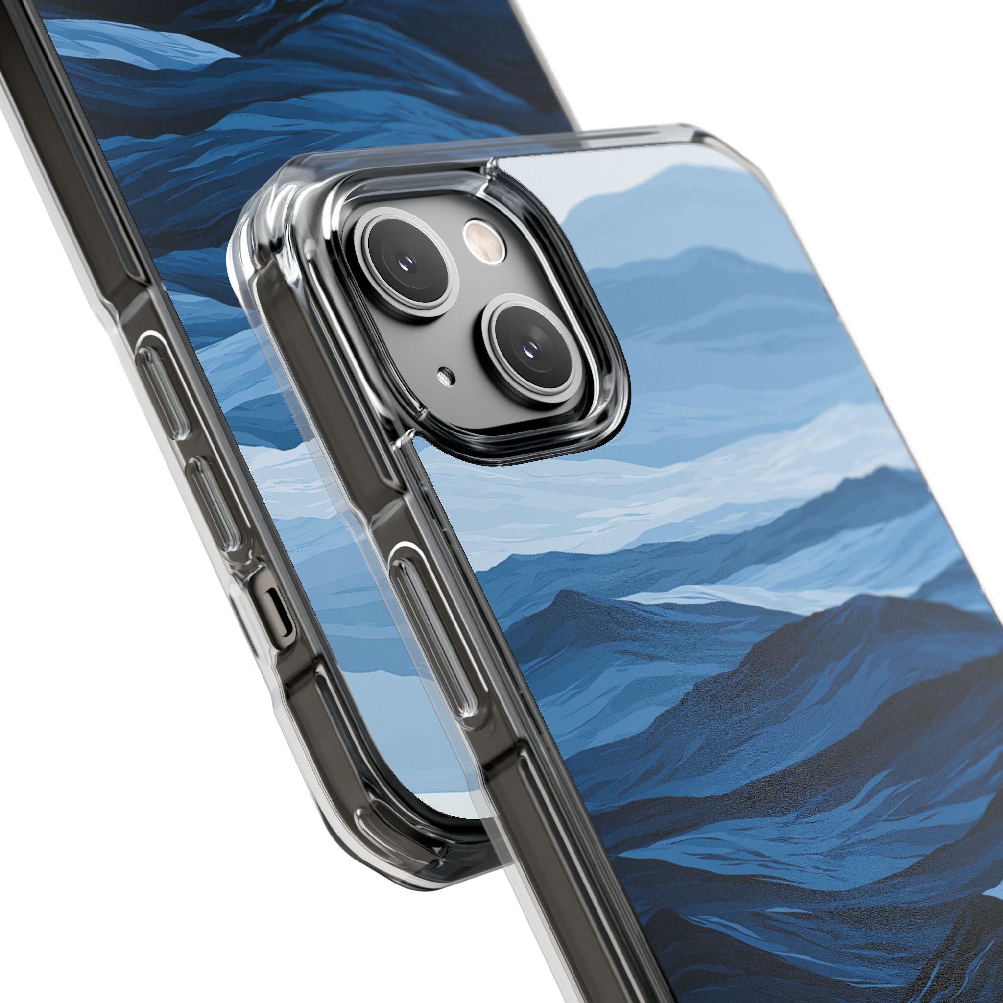 Blue Impact MagSafe Phone Case for iPhone - Cobalt Ridge Tides