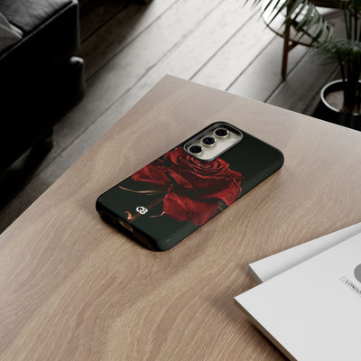 Crimson Noir Rose · Tough Phone Case for Samsung · Black