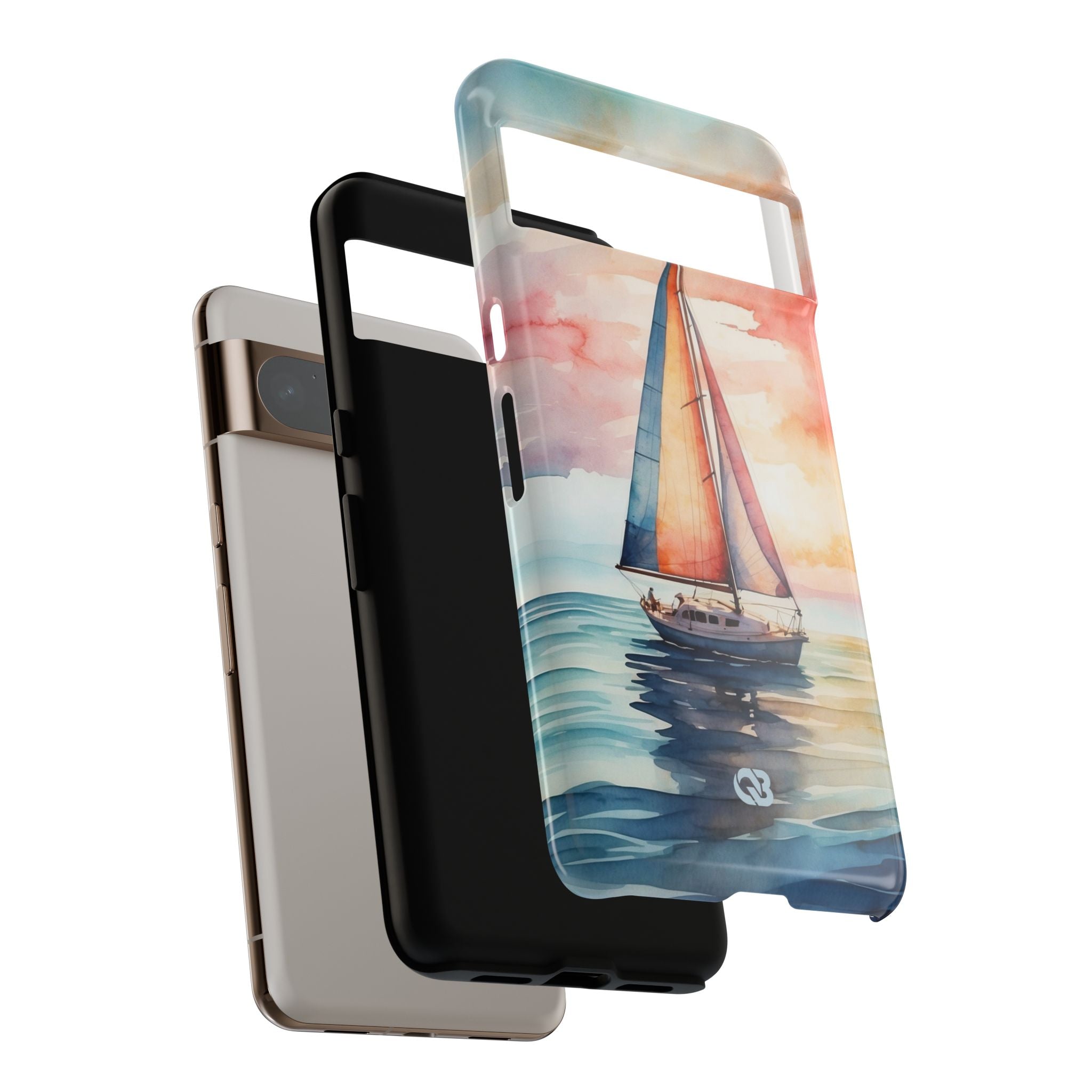 Crimson Horizon Sail · Tough Phone Case for Google Pixel