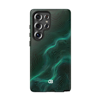Emerald Topo Ridge · Tough Phone Case for Samsung · Green