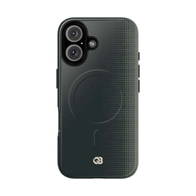 Grey Tough 2.0 Magsafe Phone Case for iPhone - Charcoal Tech Grid