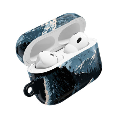 Nordic Arctic Bear · Hard Case for AirPods & AirPods Pro · Black