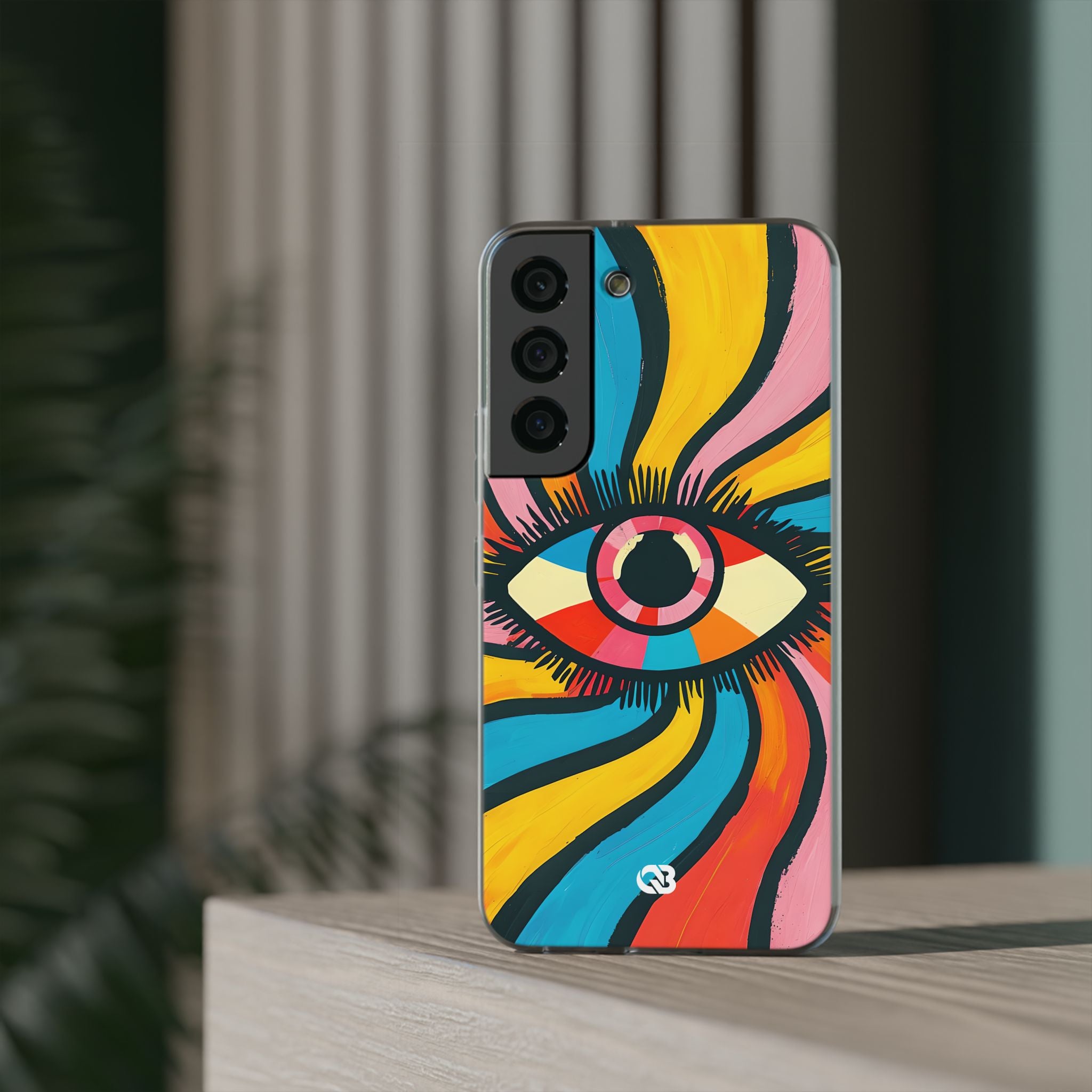 Vivid Gaze Burst · Soft Handyhülle für Samsung