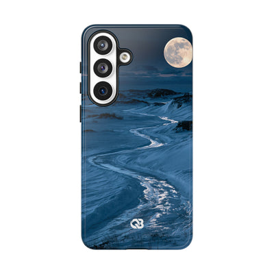 Arctic Moon Drift · Tough Phone Case for Samsung · Blue