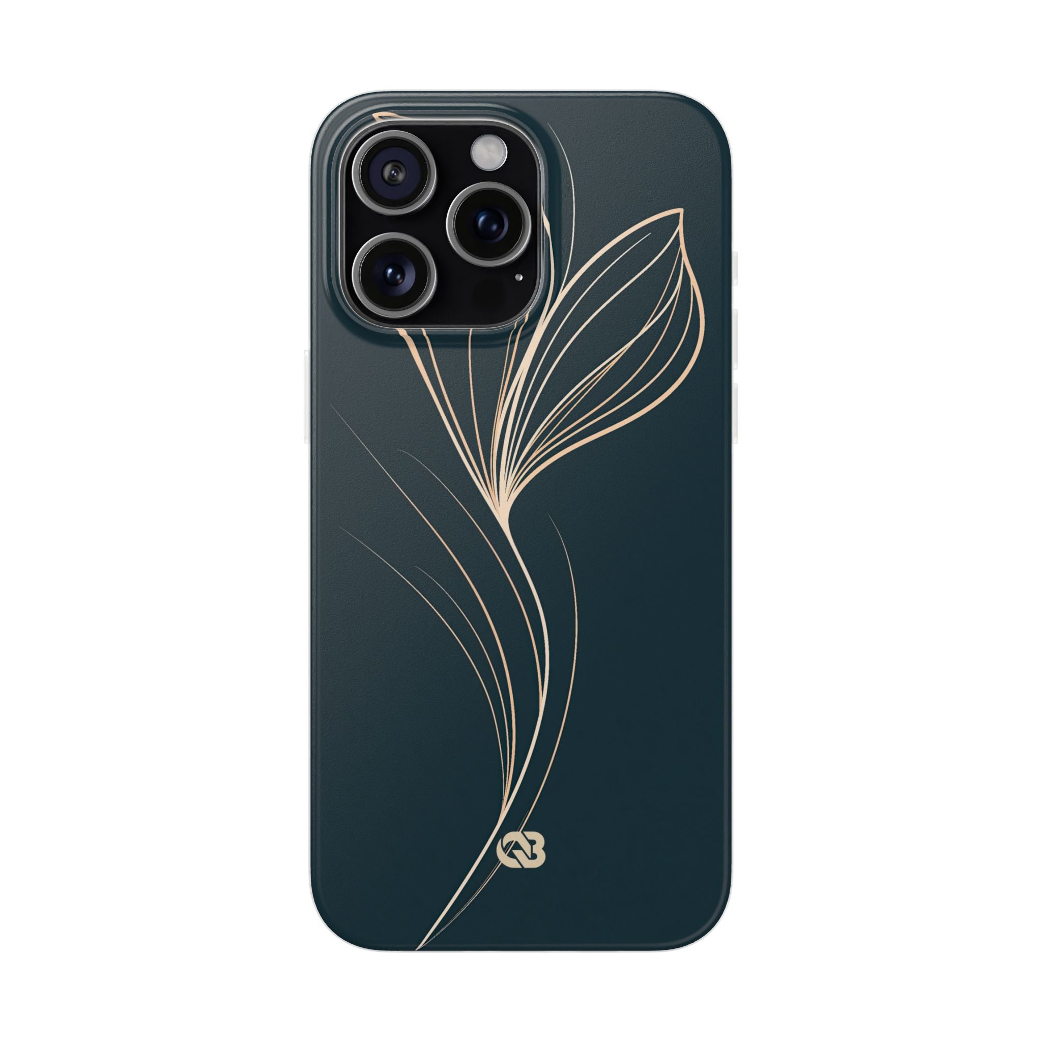 Teal Lite Phone Case for iPhone - Sandstone Silk Flora