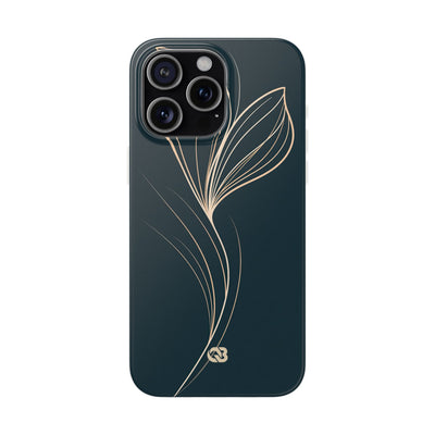 Teal Lite Phone Case for iPhone - Sandstone Silk Flora