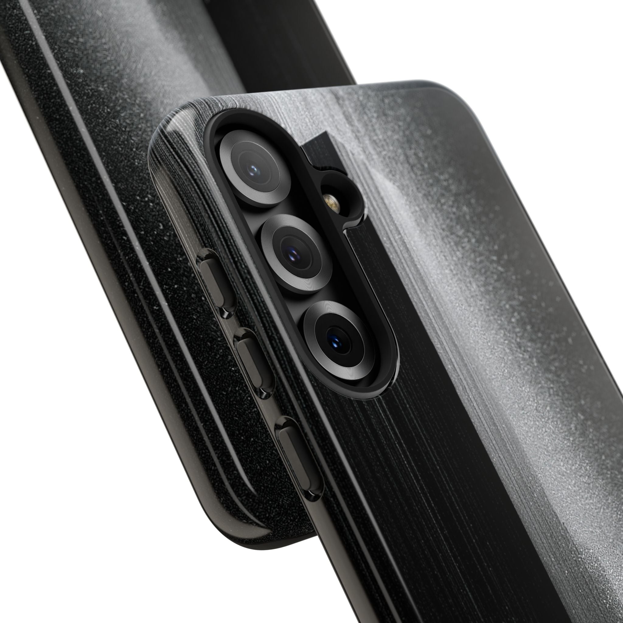 Black Tough Phone Case for Samsung - Brutalist Pixel Monolith