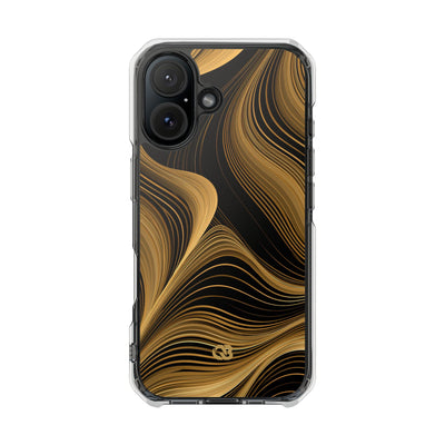 Gold Impact MagSafe Phone Case for iPhone - Molten Copper Strands