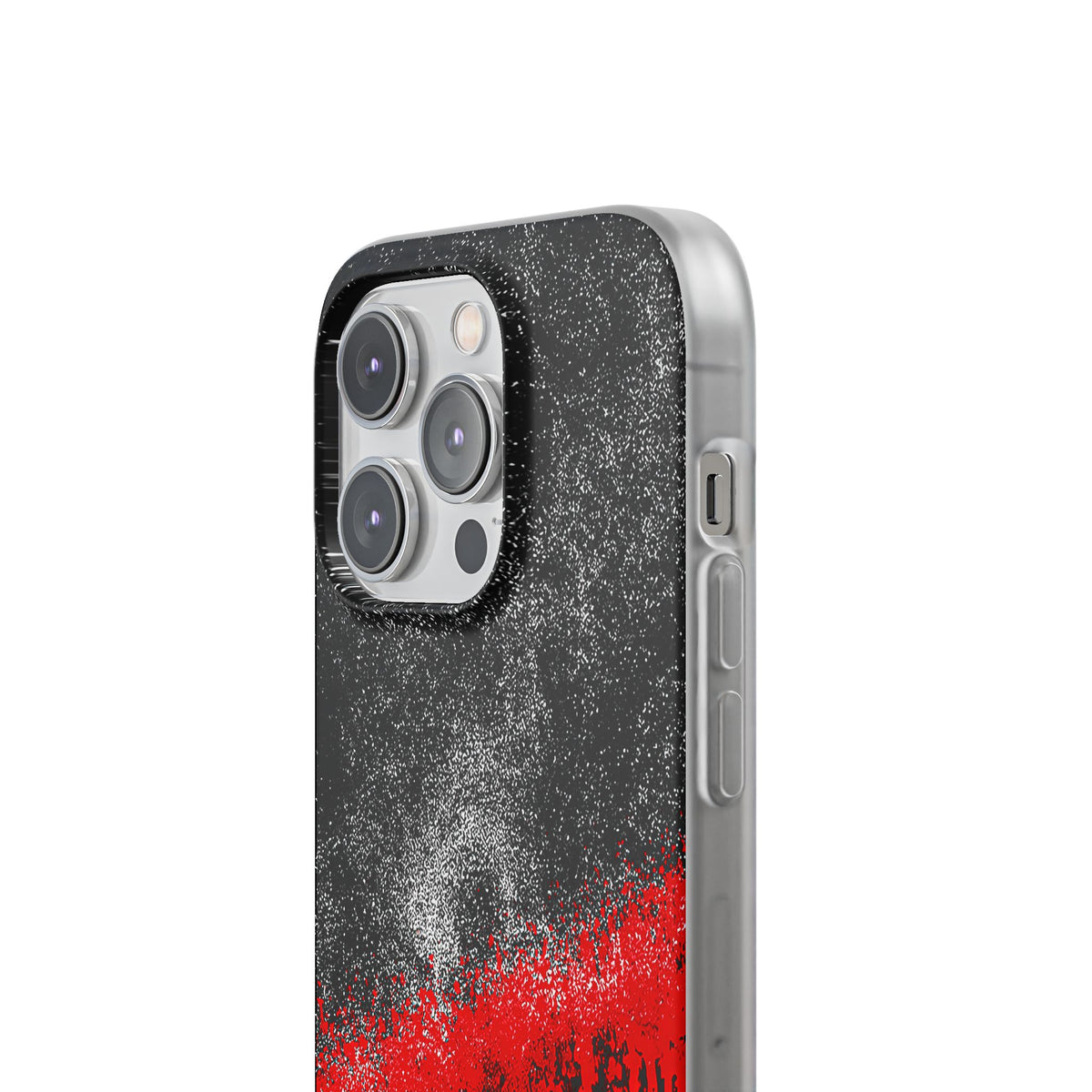 Crimson Noir Drip · Lite Phone Case for iPhone ·  Black