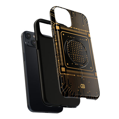Gold Tough 2.0 Magsafe Phone Case for iPhone - Cyber Gold Processor