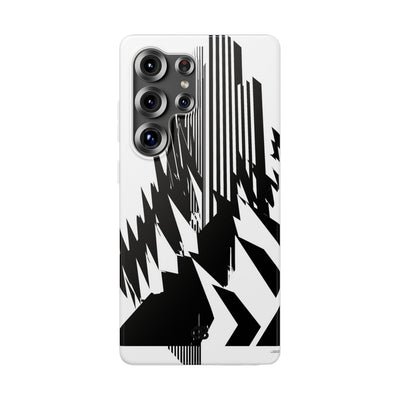 White Lite Phone Case for Samsung - Shattered Vector Spire