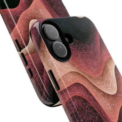 Rose Contour Waves · Tough Phone Case for iPhone · Pink
