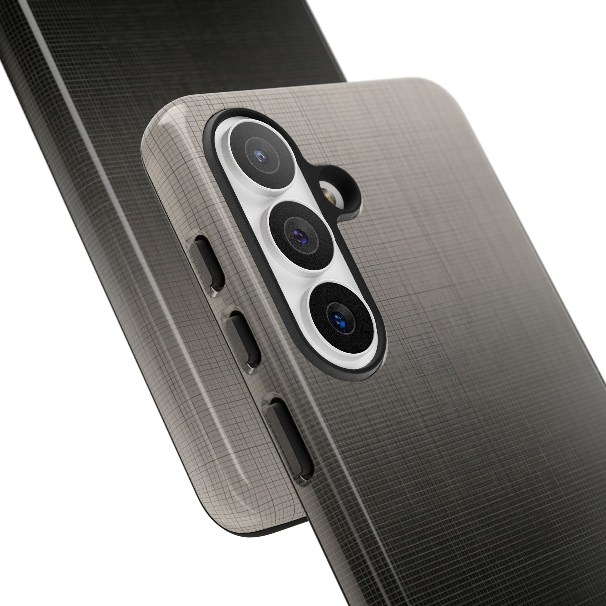 Grey Tough Phone Case for Samsung - Faded Sand Mesh
