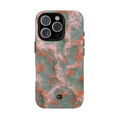 Coral Pixel Matrix · Tough 2.0 Magnetic Phone Case for iPhone · Green