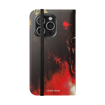 Wolf Moon Glare - iPhone 15 Pro Case - Wallet