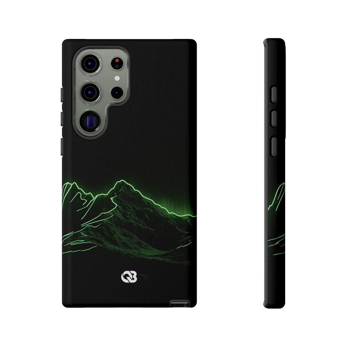 Nordic Mountain Contour · Tough Phone Case for Samsung · Black