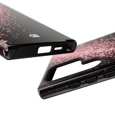 Rose Digital Cascade · Tough Phone Case for Samsung · Pink