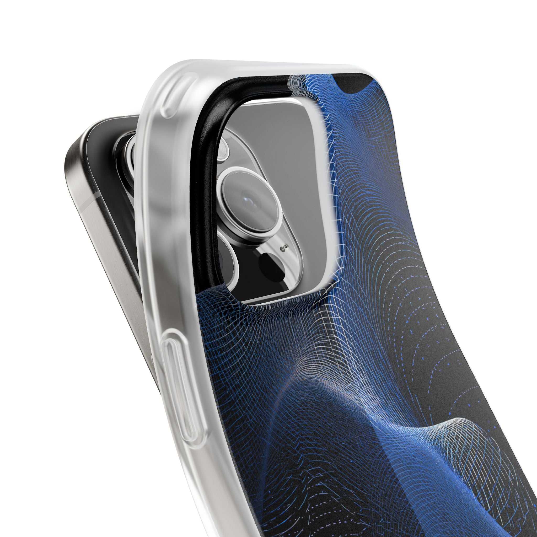 Blue Lite Phone Case for iPhone - Electric Blue Flux