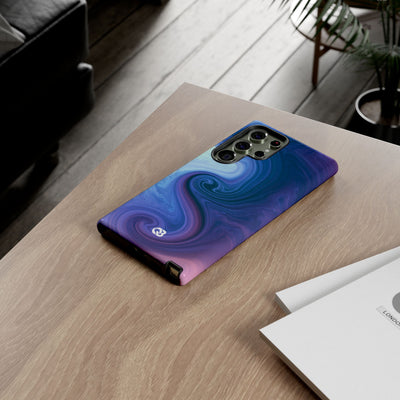 Azure Fluid Swirl · Tough Phone Case for Samsung · Blue