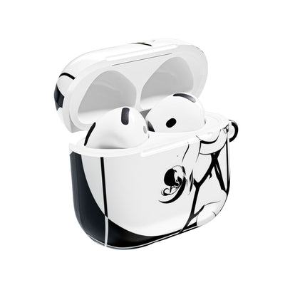 Nocturne Orchid Bloom · Hard Case for AirPods & AirPods Pro · Black
