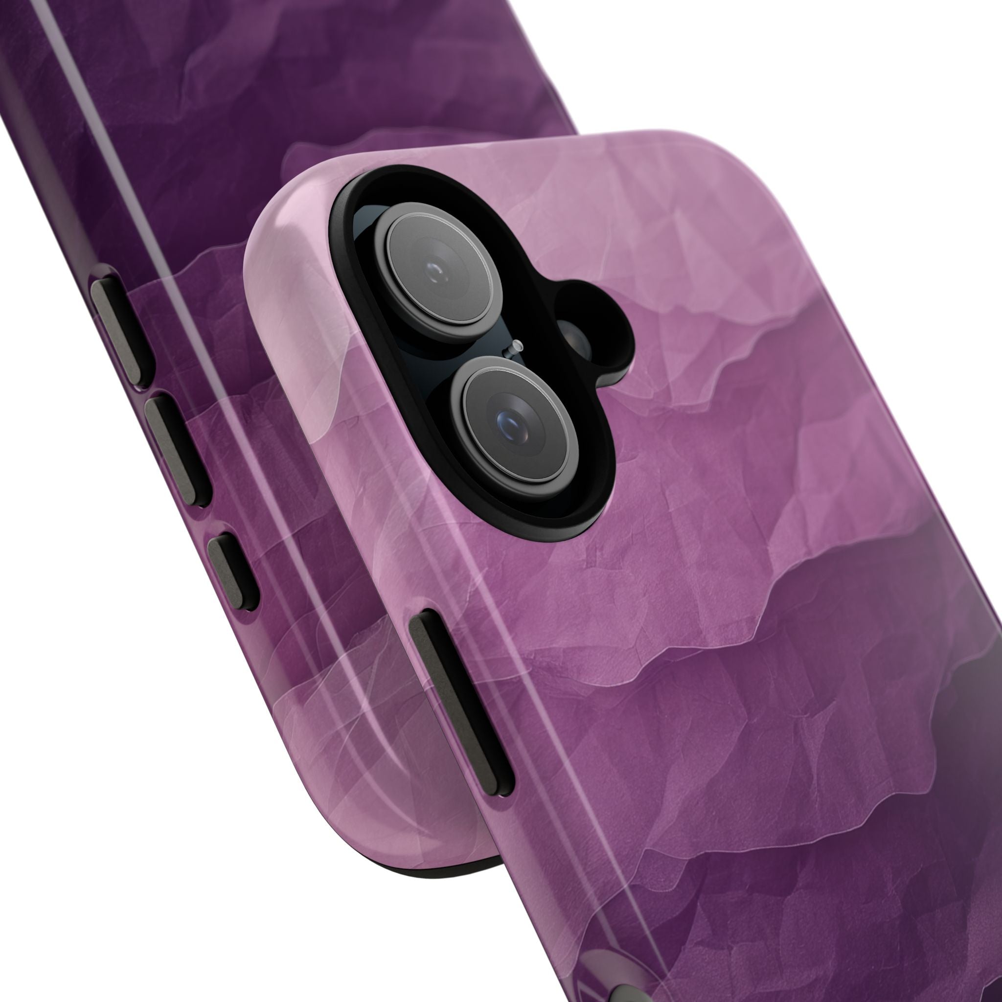 Purple Wave Layers iPhone 16 Case - Tough