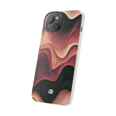 Rose Contour Waves · Lite Phone Case for iPhone ·  Pink