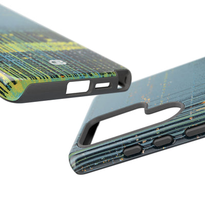 Acid Raster Circuit · Tough Phone Case for Samsung · Teal