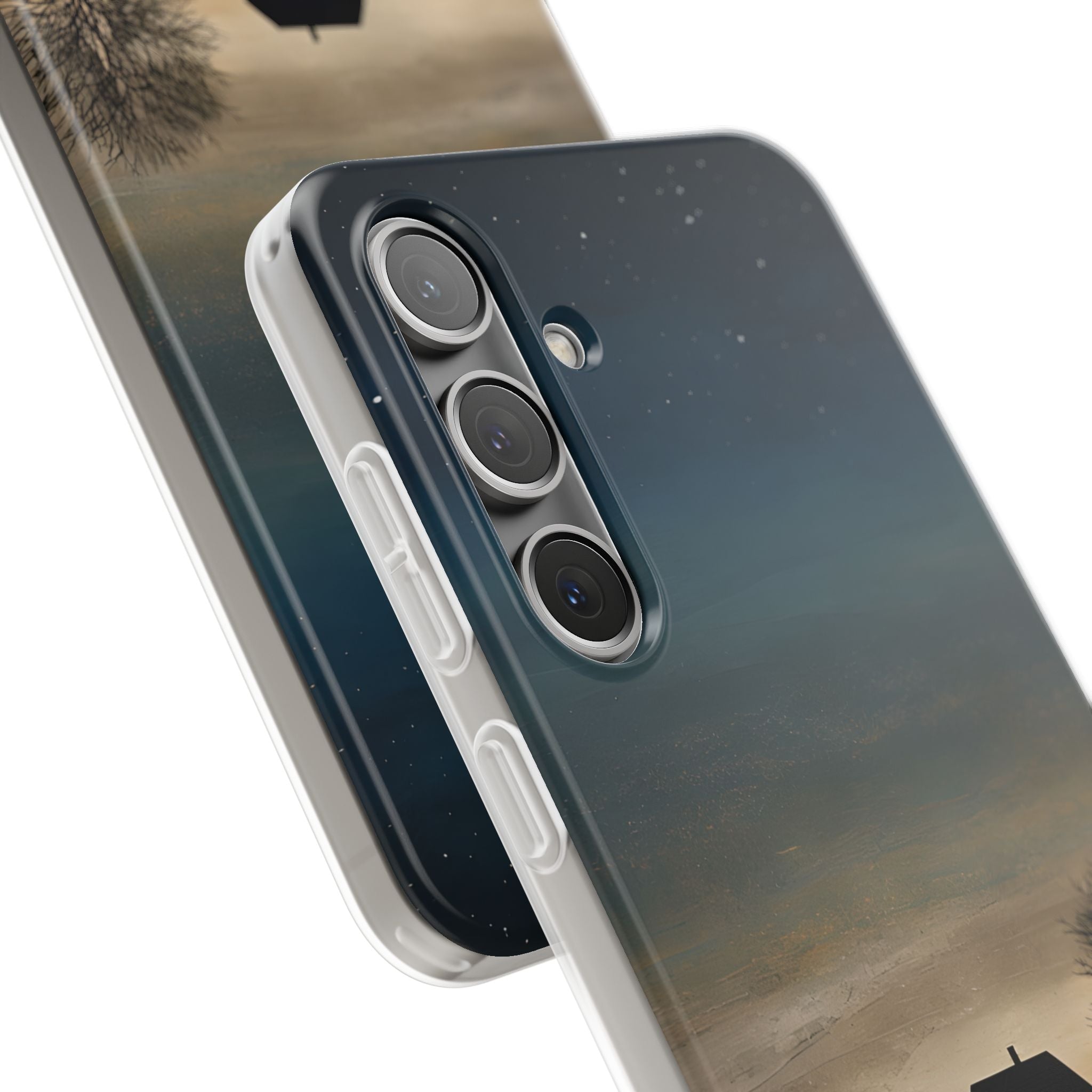 Midnight Cabin Glow · Soft Phone Case for Samsung