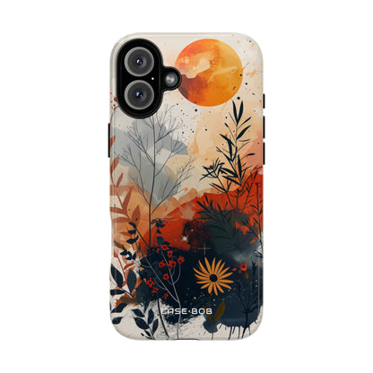 Orange Orb Breeze iPhone 16 Plus Case - Tough