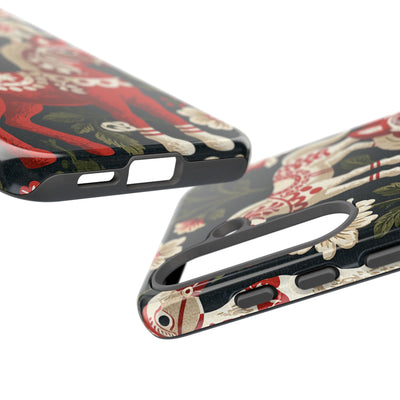 Nordic Dala Meadow · Tough Phone Case for Samsung · Red