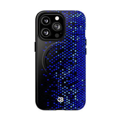 Cobalt Hex Dispersion · Tough 2.0 Magnetic Phone Case for iPhone · Blue