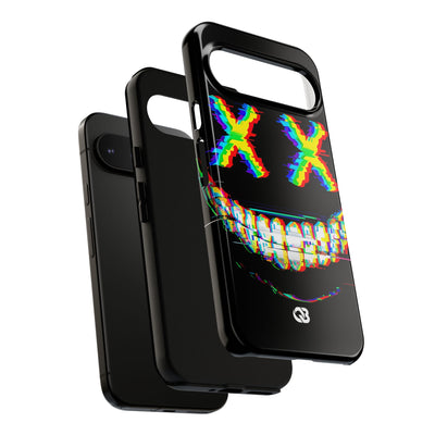 Glitch Grin Distortion · Tough Phone Case for Google Pixel