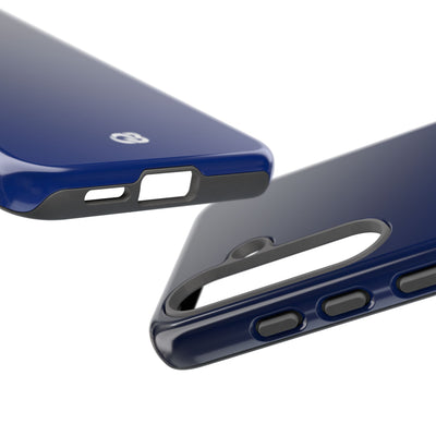 Blue Tough Phone Case for Samsung - Midnight Cobalt Fade