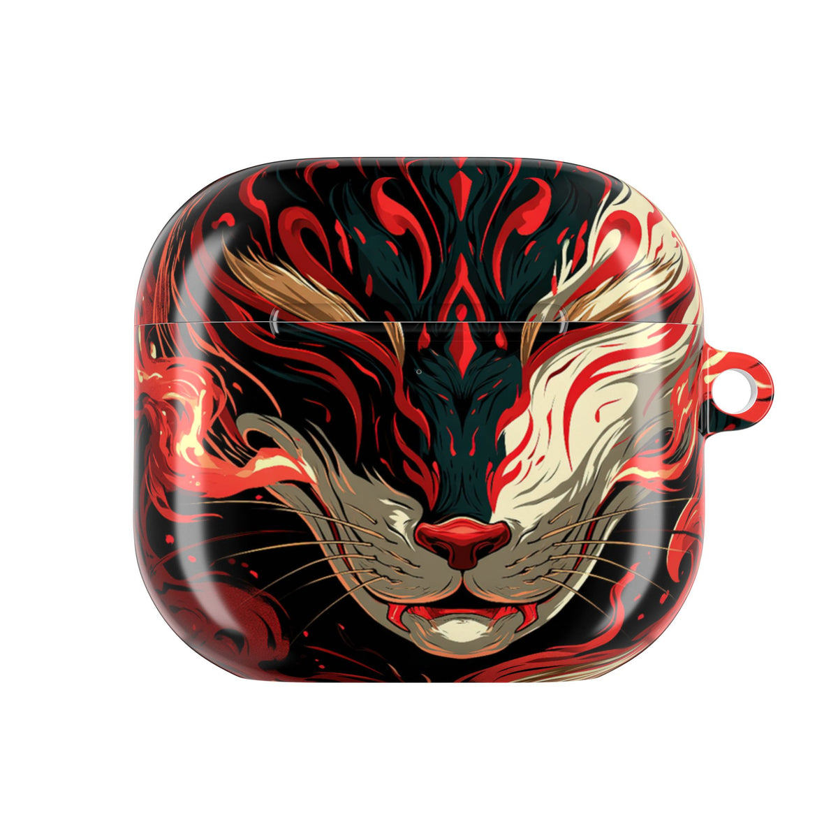 Crimson Kitsune Spirit · Hard Case for AirPods & AirPods Pro · Red