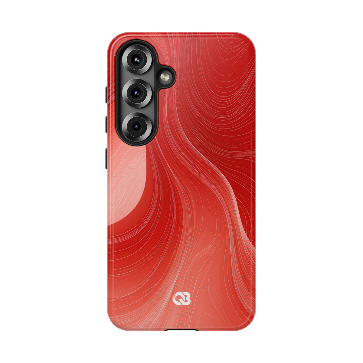 Crimson Contour · Tough Phone Case for Samsung · Red