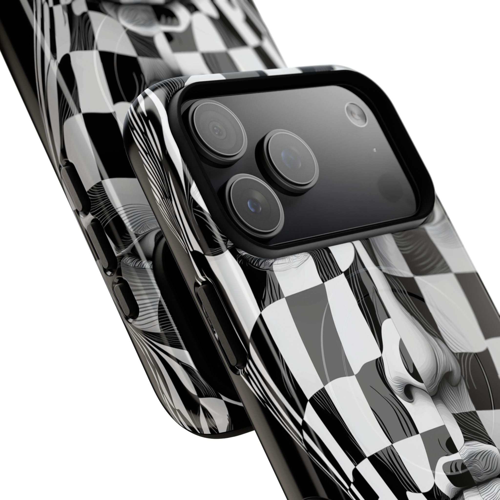 Checkered Face iPhone 17 Pro Max Case - Tough+ - CASE•BOB