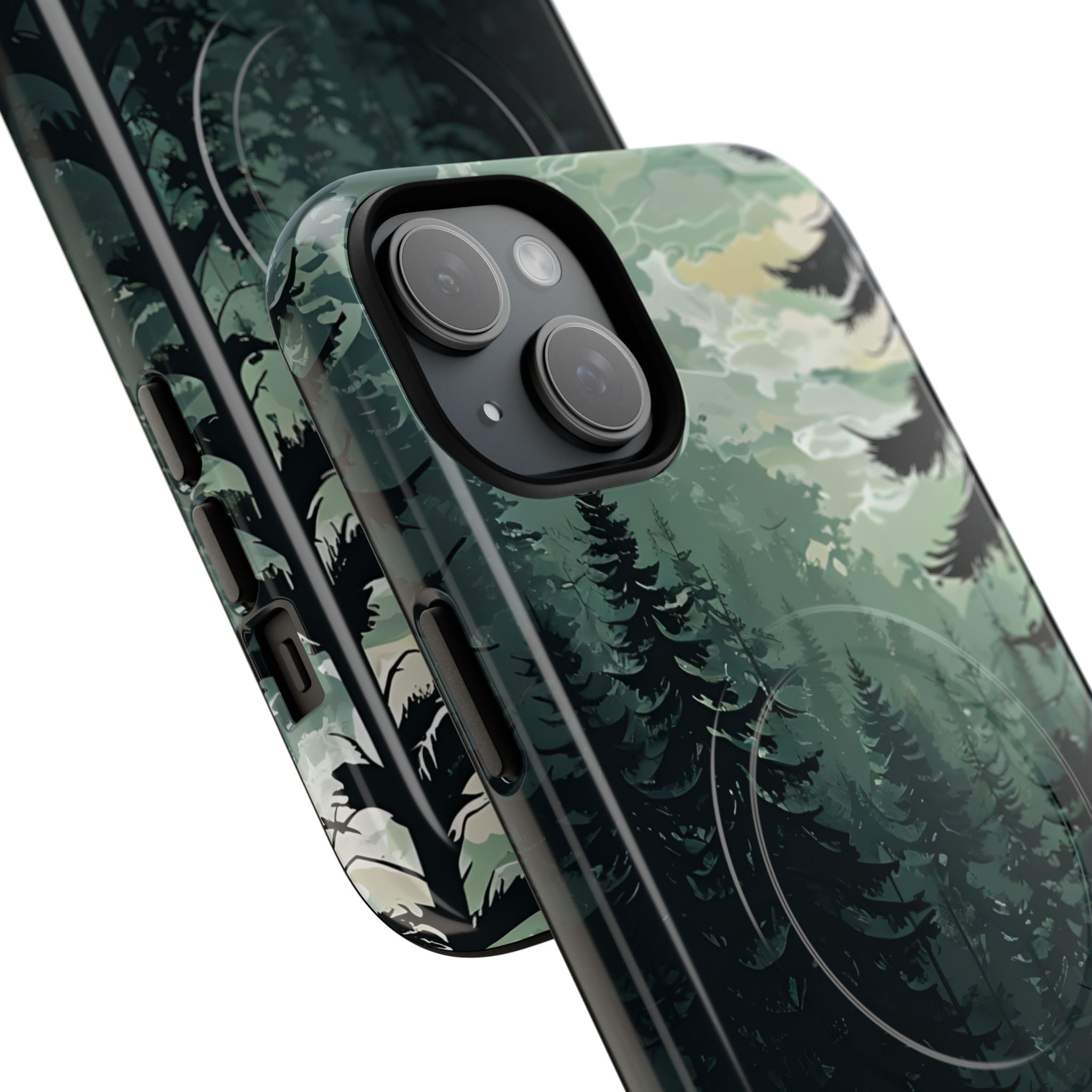 Misty Pine Shadow · Tough+ Phone Case for iPhone · Magsafe